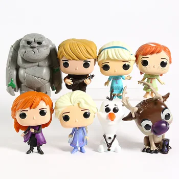 

Elsa Anna Olaf Kristoff Sven Olaf Earth Giants PVC Figure Collectible Model Toys 8pcs/set