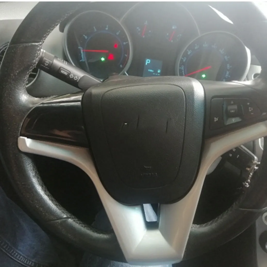 Для Chevrolet Classic Cruze Sedan Hatchback 2009 2010 2011 12 13 14 Автомобильный руль накладка хромированная наклейка аксессуары