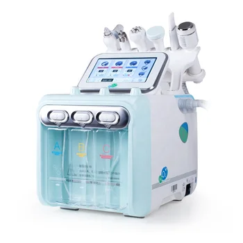 

6 in 1 RF Bio Multi functional Facial small bubbles hydra Dermabrasion machine h2o2 aqua oxygen jet Hydro Dermabrasion machine