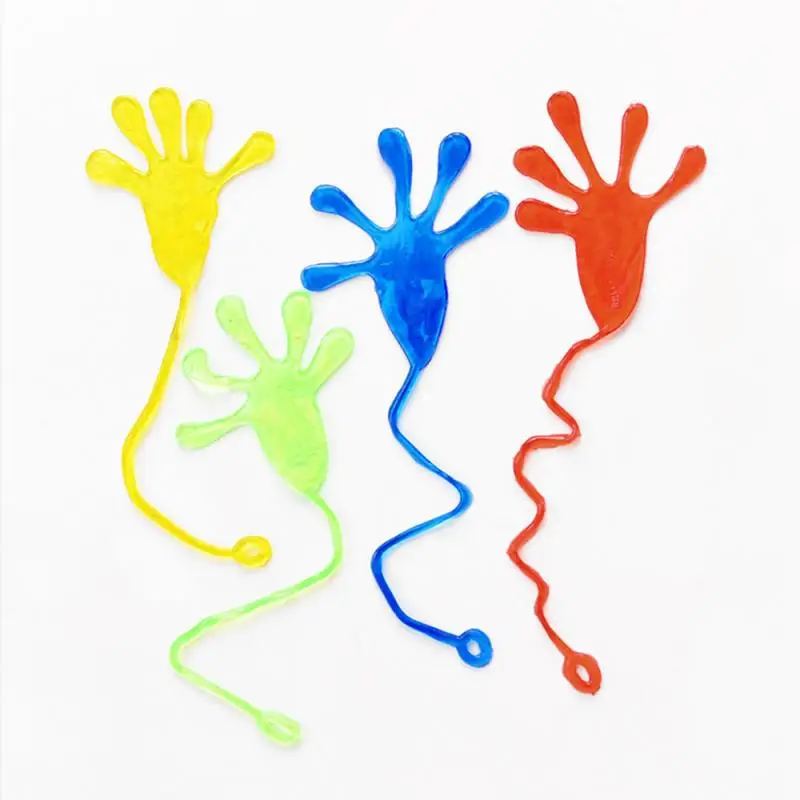 5/2/1 Uds interesante novedad Palma pegajosa juguetes niños fiesta viscosa broma vestido niños Anti-estrés regalos