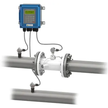 

Ultrasonic Flow Meter Split type Pipe Transducers Flange TUF-2000SW DN15mm-1000mm Wall-mounted Digital flowmeterUltrasonic Flow
