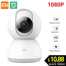 Смарт-Камера Mijia chuangmi xiaobay, веб-камера, 1080P HD, Wi-Fi, панорамирование, ночное видение, 360 угол обзора, видео камера, вид, Радионяня