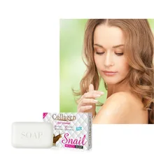 Экстракт белка улитки очищающее Отбеливающее средство для лица с коллагеном. Чистая растительная формула очищающее черное мыло для ванны для предотвращения акне и грибков