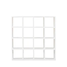 Кукольные домики полка миниатюрная мебель современный белый деревянный полка дисплей куклы Sark 1/12 масштаб