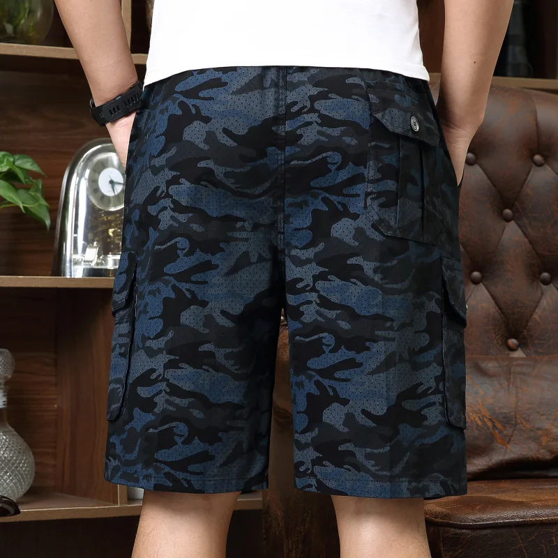 Men's New fashion summer large size camouflage Pure cotton shorts for middle-aged and old people Casual Sport Jogging Shorts Men's New fashion summer large size camouflage Pure cotton shorts for middle-aged and old people Casual Sport Jogging Shorts