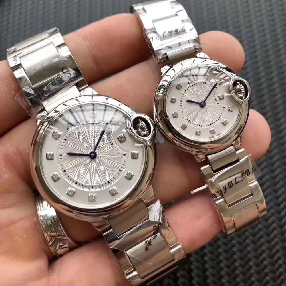 

2-pin luxury watch 28mm 33mm 36mm AAA Quartz movement women watches tick movement model stainless steel battery watches 26