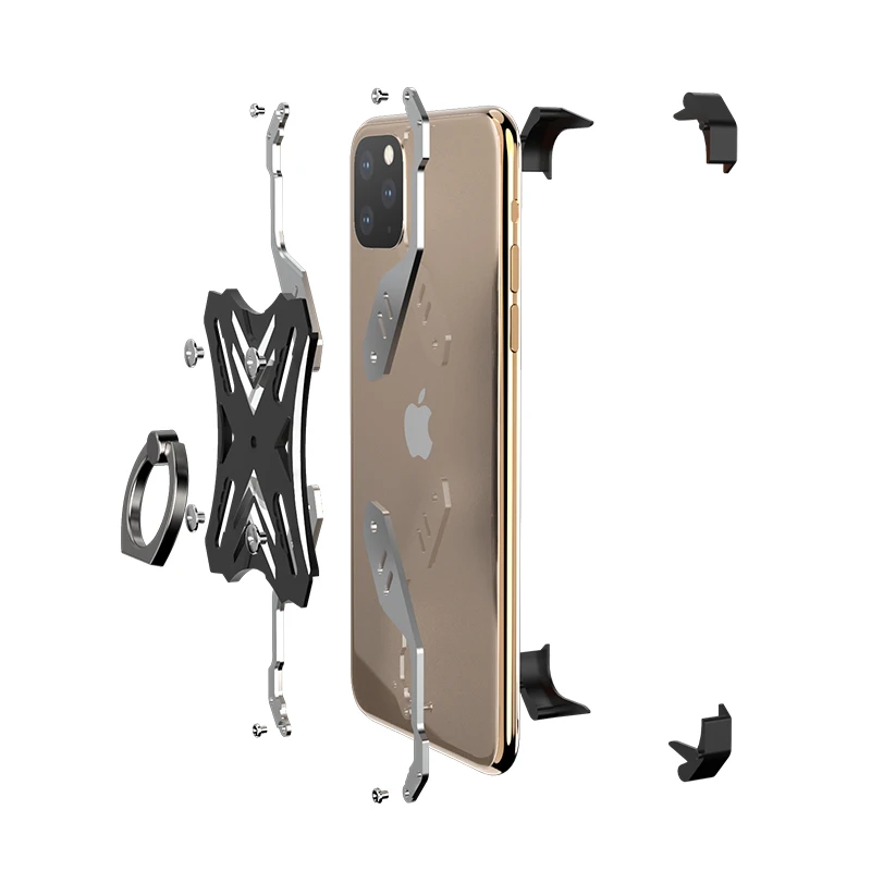 Алюминиевый металлический бампер чехол для iPhone 11 Pro XS MAX X XR жесткое крепление в виде кольца на палец Kickstand чехол для iPhone 11 Pro Max бампер