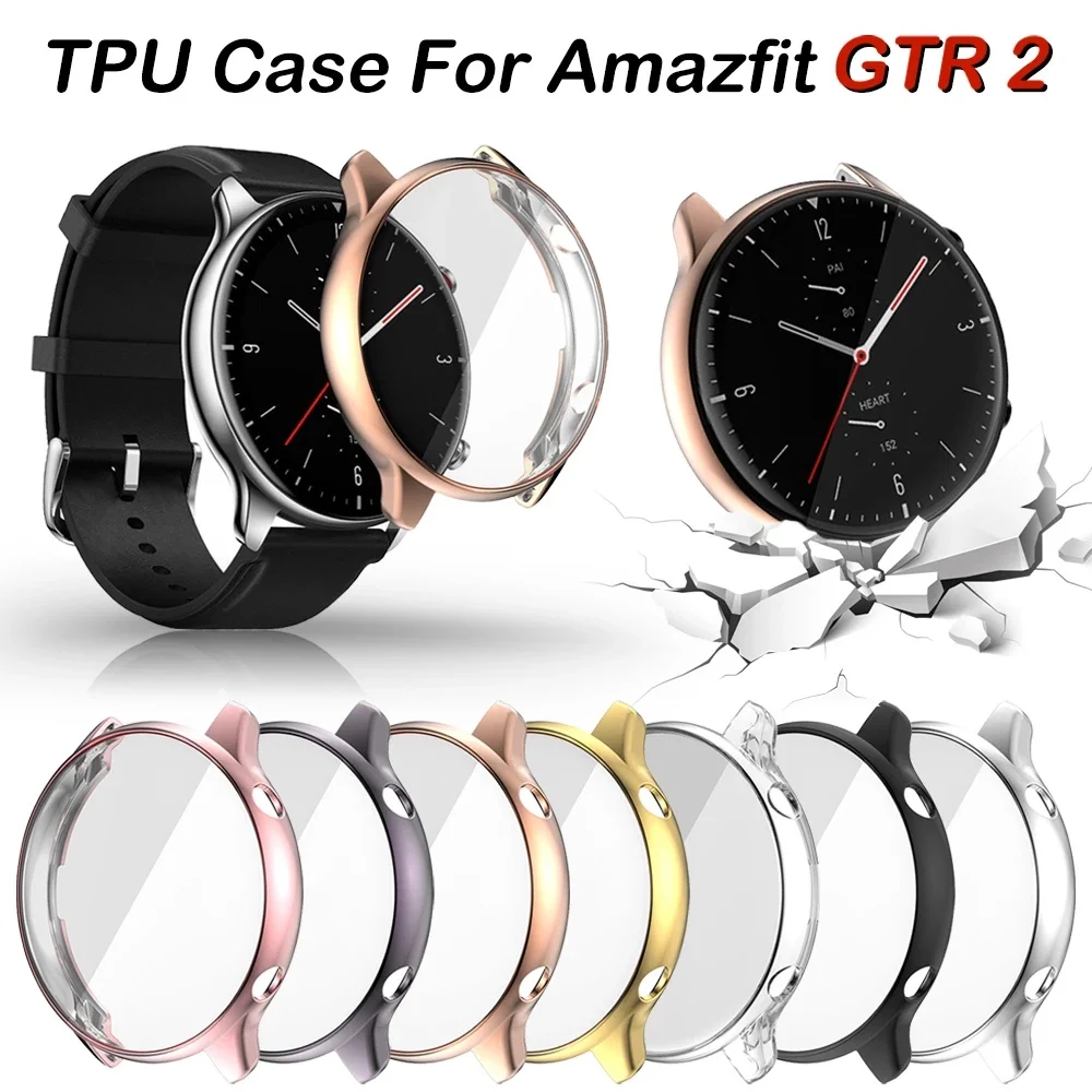 

Case For Xiaomi Huami Amazfit GTR 2 2e GTR2 TPU Cover Bumper With All-Around Screen Protector Smart Watch Accessories