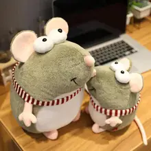 Милый манекен с большими глазами кукла мышка Мультфильм Плюшевая Игрушка для девочек подарок крыса год талисман подарок на день Святого Валентина