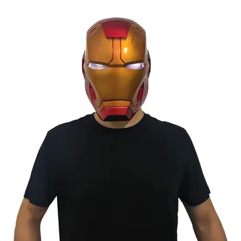 

Avengers: Endgame Iron Man Helmet Mask with Led Light Cosplay Ironman Cpsplay Helmets Masks Superhero Costume Weapons Halloween