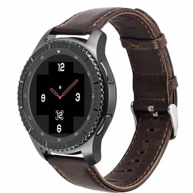 22 20 мм ремешок huami amazfit bip huawei gt 2 для samsung gear sport S2 S3 Classic Frontier galaxy watch active 42 мм 46 honor magic - Цвет ремешка: horse-deep brown