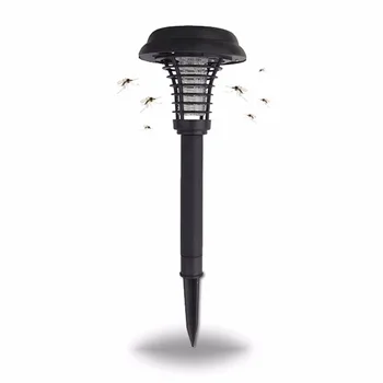 

Solar Powered UV Mosquito Killer Insect Pest Wasp Bug Zapper Killer Outdoor Garden Lawn LED Light Lamp Street Landscape Lamp