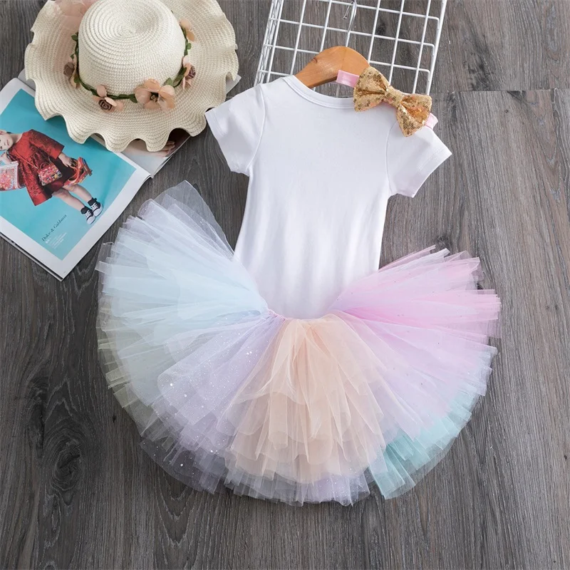 My Little Girl/комплекты для первого дня рождения одежда для малышей 1 год наряд для первого дня рождения Крестильные костюмы для малышей 12 месяцев