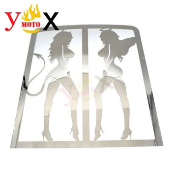 

Motorcycle Devil & Angel Grilled Water Radiator Cover Guard Protector Coolant System Net For Yamaha Banshee Grill 1987-2012