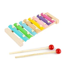 Новое поступление музыкальный инструмент, игрушка 8keys деревянный Ксилофоны Для детей развивающие игрушки для детей Музыка обучающих игрушек для детей подарки оптом