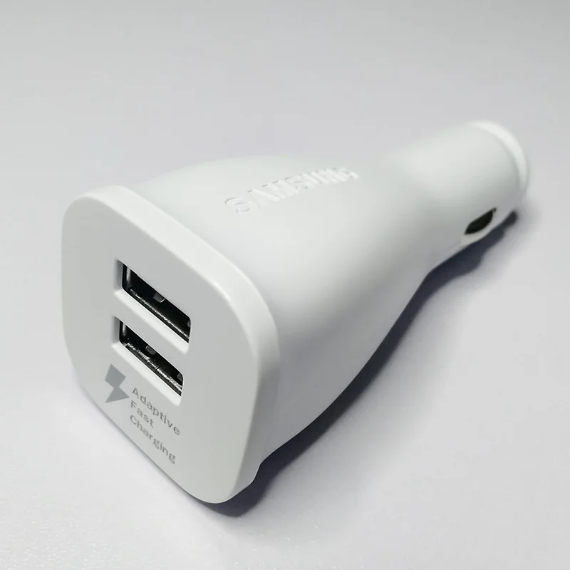 Автомобильное зарядное устройство samsung Dual USB адаптивный быстрый адаптер type C Быстрый кабель для передачи данных для Galaxy A50 A60 A70 S8 S9 Plus Note 8 9