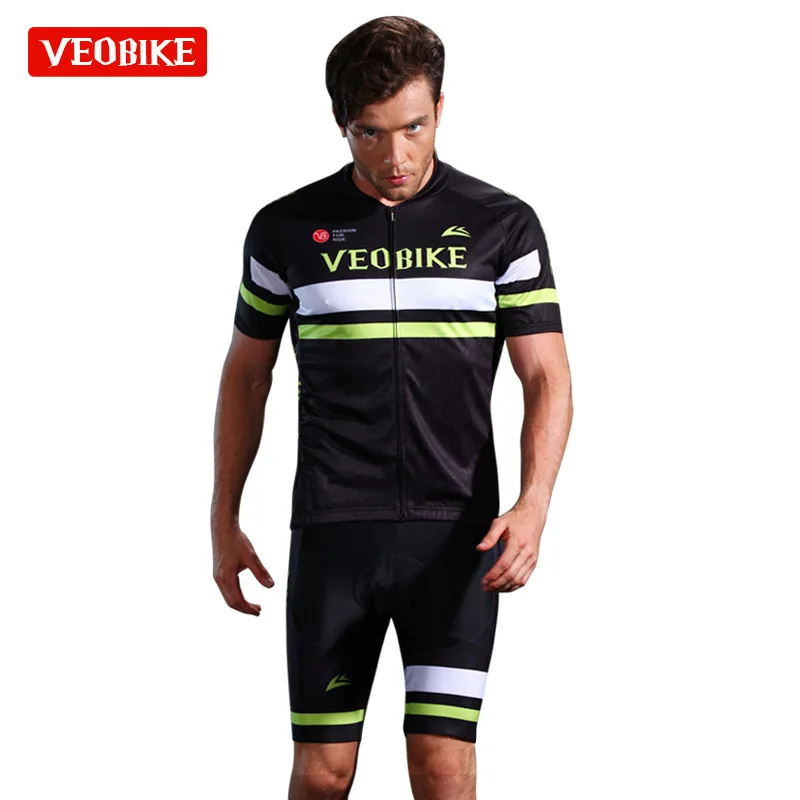 Top Quality Short Sleeve Cycling Jersey Sets Ropa Ciclismo Hombre Bicycle Uniform Quick-dry Bike Clothing MTB Cycle Clothes - Цвет: 6