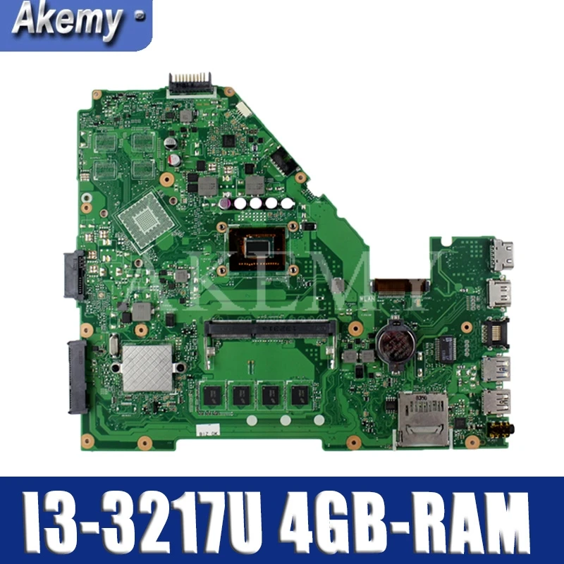 Akemy X550CC материнская плата для ноутбука ASUS X550CA X550CL R510C Y581C X550C A550C оригинальная материнская плата 4GB-RAM I3-3217U Процессор