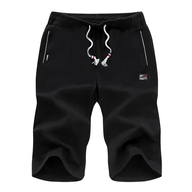 

2020 Men Shorts Casual Solid Color 6XL Summer New Mens Loose Beach Shorts Cotton Male Jogger Short Pants Elastic Brand Clothing