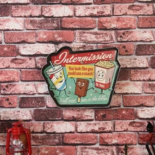 Cartel de neón Retro Vintage Palomitas de helado Coca-Cola decoración del hogar iluminación de hierro LED pared luz tienda Bar Café pared señal decorativa