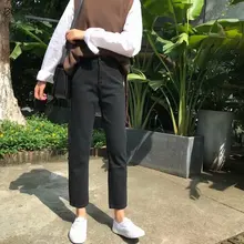 Женские черные джинсы размера плюс, высокая талия, одноцветные, подходят ко всему, уличная одежда для женщин s, корейская мода, топ шоп, стильные, 5XL, брюки из мягкой джинсовой ткани