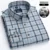 NEW 100% Cotton 7XL Striped Shirt For Mens Long Sleeve Casual Slim Fit Business Male Dress Shirts Thick Work Shirts Men Clothing 26
