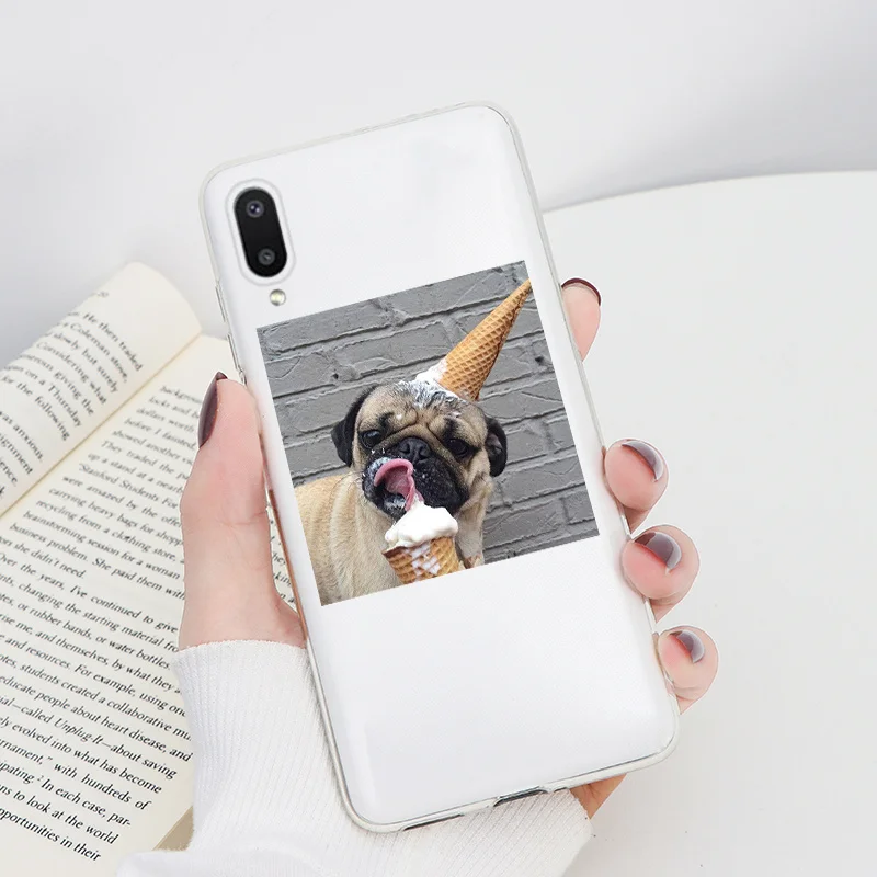 For Samsung Galaxy A02 Capa 6.5" Silicone Clear Transparent TPU Flower Animal Case For Samsung A02 A 02 A022F Bumper Fundas Etui kawaii samsung cases Cases For Samsung