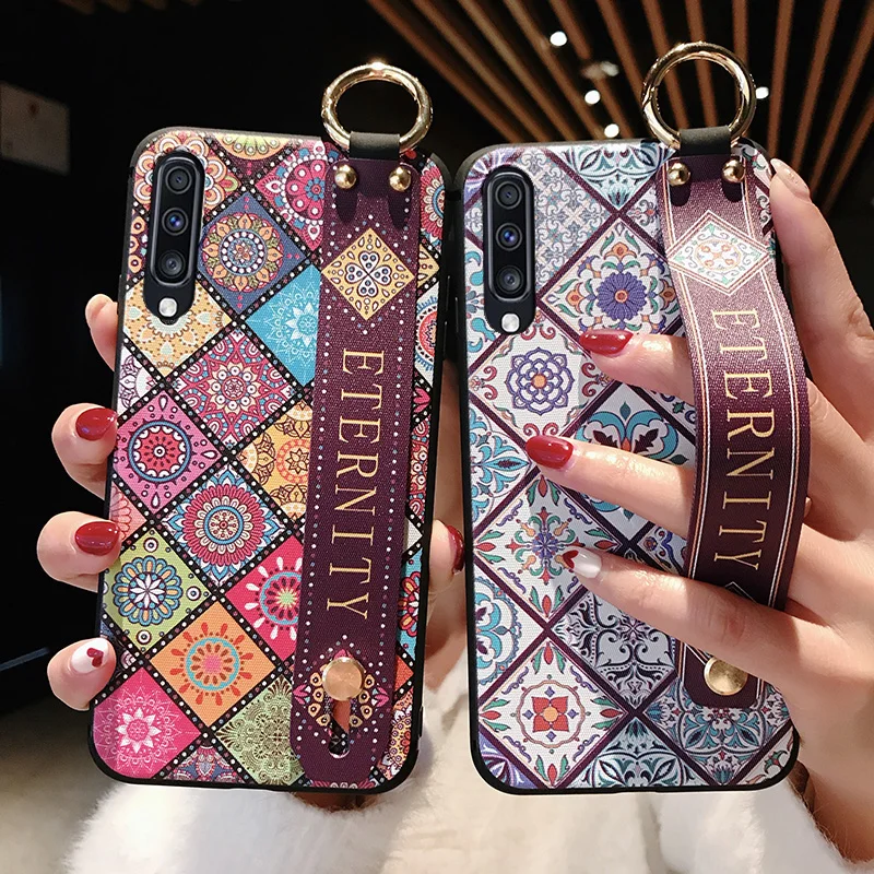 Браслет половины завернутый чехол для телефона чехол для samsung Galaxy S10 S9 S8 плюс S10e Note 9 8 10 A10 A30 A40 A50 A70 мягкая ТПУ подставка на заднюю панель