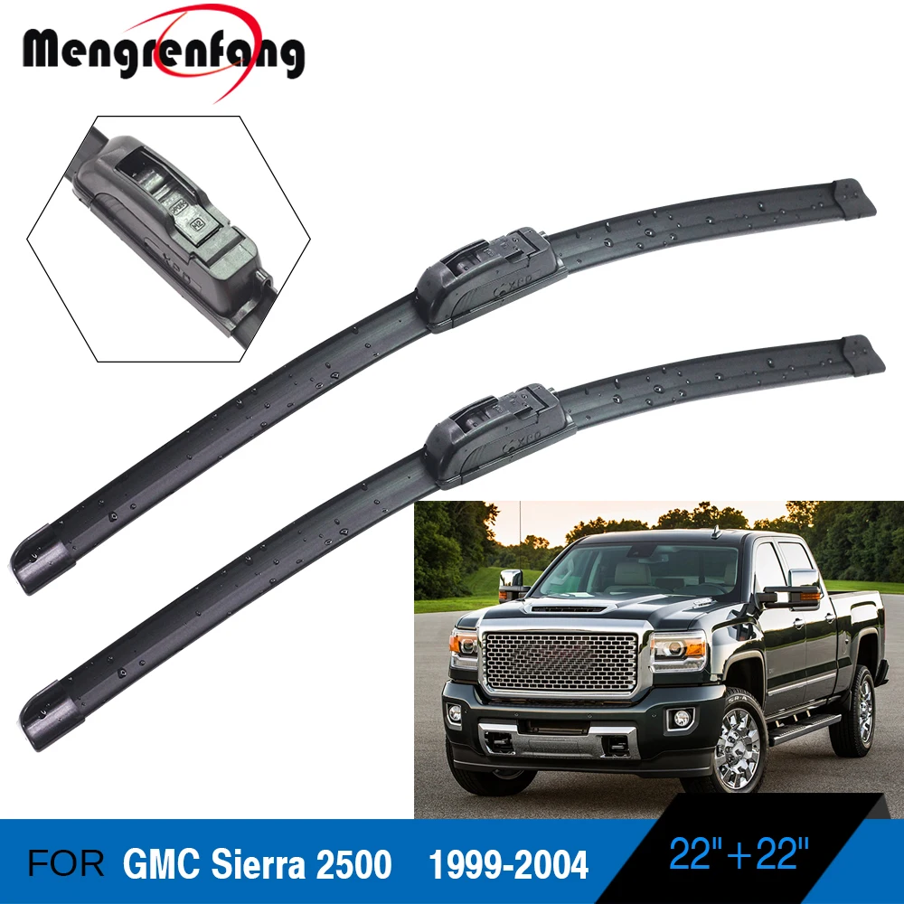 For Gmc Sierra 2500 Car Soft Rubber Wiper Blades Front Windscreen Wiper