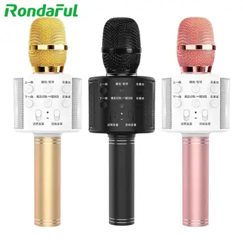 

WS-858 Wireless Karaoke Microphone Portable Handheld USB Microphone Professional Karaoke Mic Bluetooth Stand Mic Studio Recordin