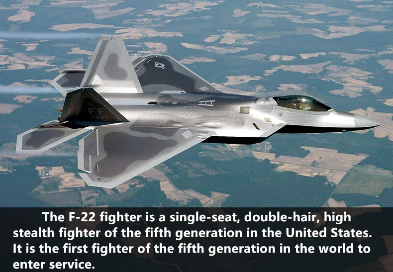 Terebo 1: 72 модель самолета F-22 истребитель моделирование готовые украшения Военная Модель самолета Модель Коллекция подарков