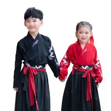 Детский костюм для китайского народного танца, одежда Hanfu для девочек, платье принцессы династии Тан для выступлений на сцене, восточное платье