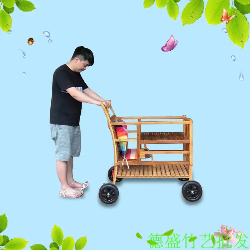 

Twin Bamboo Driver Stroller Double Child Bed Manual Bamboo Small Bamboo Car Portable Manual Bamboo Second Child Stroller