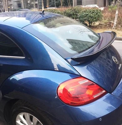 Для Volkswagen Beetle GSR/G20 2013 ABS пластик Неокрашенный праймер цвет задний спойлер багажник крыло губы крышка багажника - Цвет: Синий