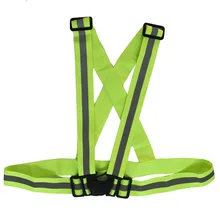 

Safety Reflective Straps Night Work Elastic Straps Security Running Cycling Vest High Visibility Reflective Safety Jacket