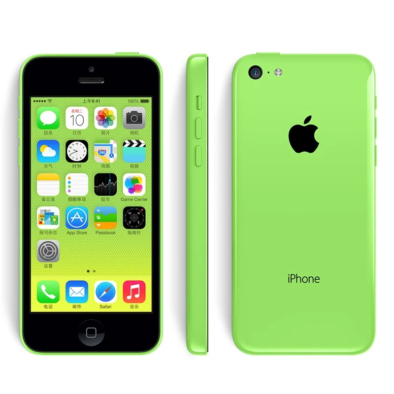 IPhone 5C разблокированный 4," 8MP камера двухъядерный мобильный телефон 8 ГБ/16 ГБ/32 ГБ rom Apple IOS WiFi gps WCDMA 3g Подержанный смартфон - Цвет: Green