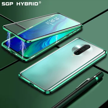 

360 Double Sided Metal Magnetic Case For Redmi K30 K20 Pro Tempered Glass Transparent Back Cover For Redmi Note 8 8t 7 Pro Cases