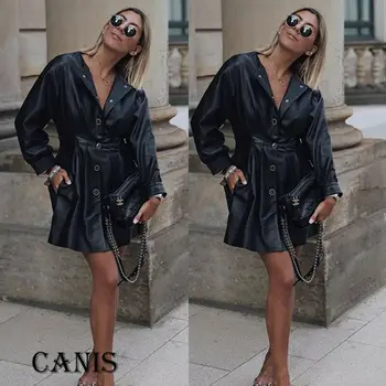 

Plus Size Women's PU Leather Cropped Winter Pocket Biker Jacket Coat Ladies Casual Flight Top Slim Short Parka Motor Outwear