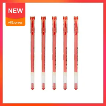 

5pcs/set 0.5mm Black/blue/red Ink Gel Pens Set Plastic Pen Stationery Writing Office School Drawing Student Sketch Gel Ink O4B4