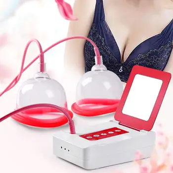 

New Electric Breast Massager Pressure Therapy Chest Suction Cupping Pump Cupping Chest Pump With Enhancing Enlargement Vacu I7U5
