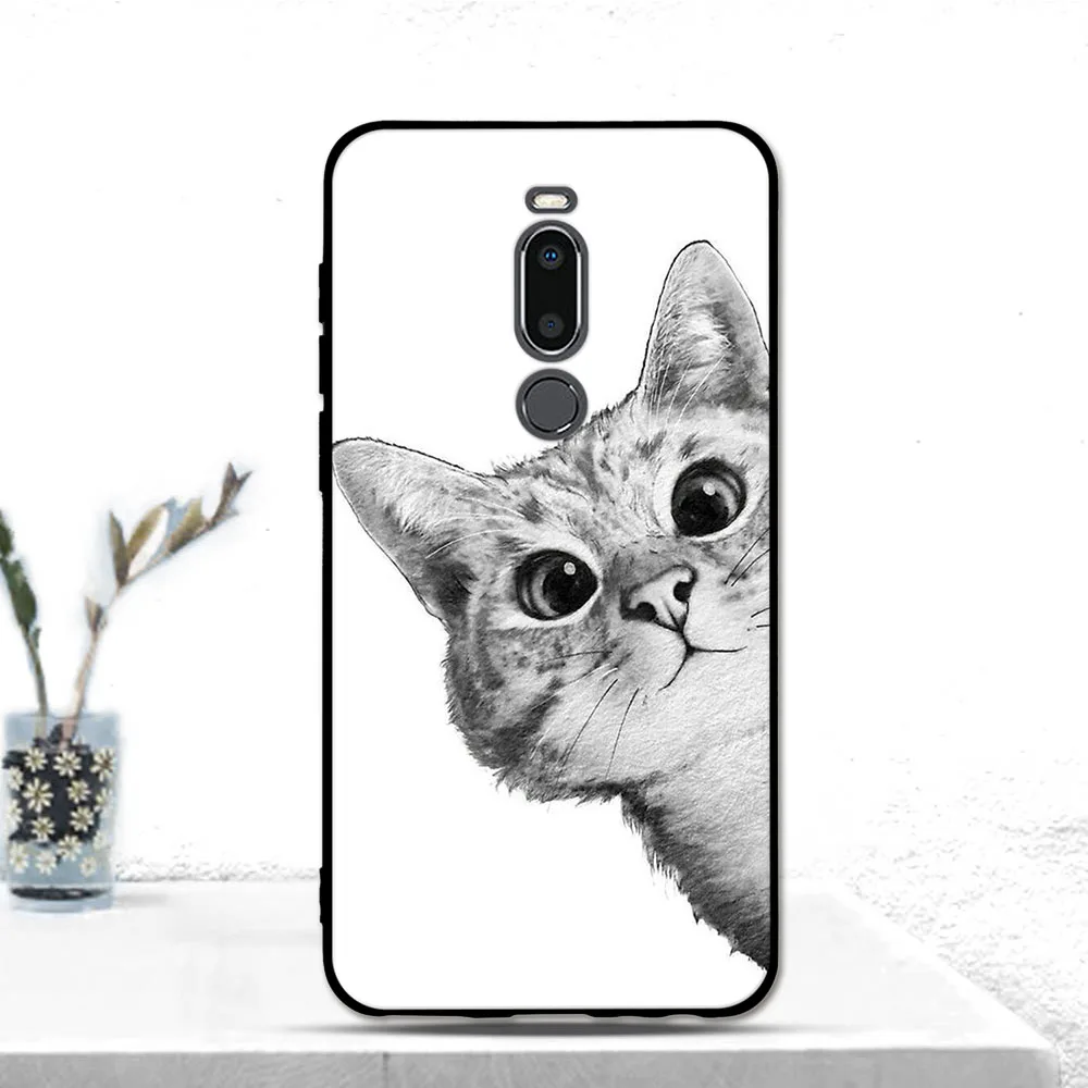 meizu phone case with stones black 5.7" For Meizu M8 Case Silicone Soft TPU Protector Back Cover For Meizu V8 Pro Phone Case Cute Cartoon Printed Pattern Bumper Cases For Meizu