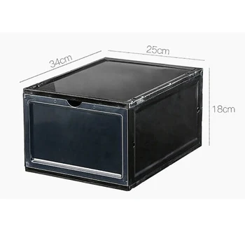 

new Transparent shoe box dustproof storage box can be superimposed combination shoe cabinet Clamshell sho organizer