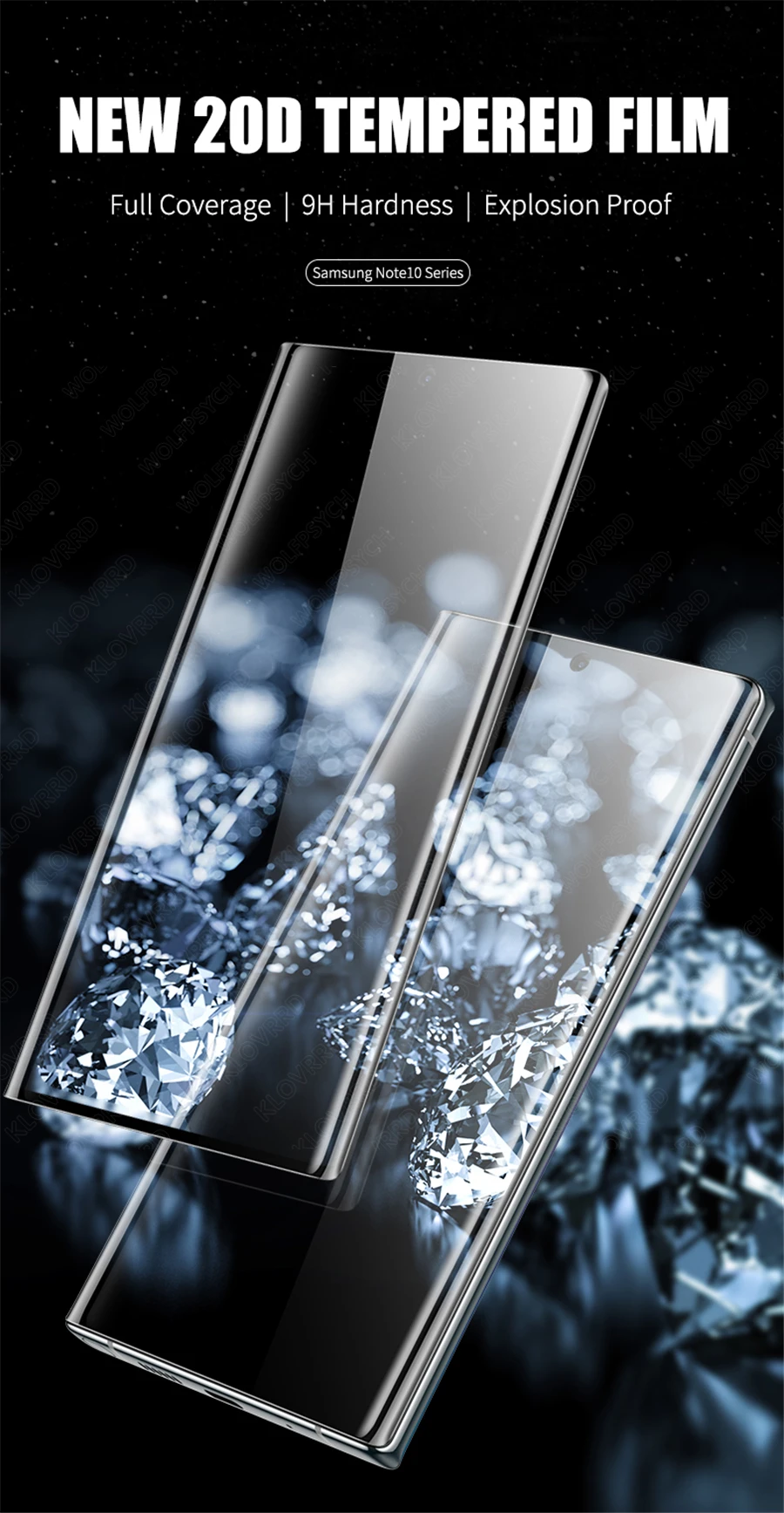 Полное покрытие из закаленного стекла для samsung Galaxy Note 10 pro 8 9 Note10 S10E S10 5G S9 S8 Plus S7 Защитная пленка для экрана