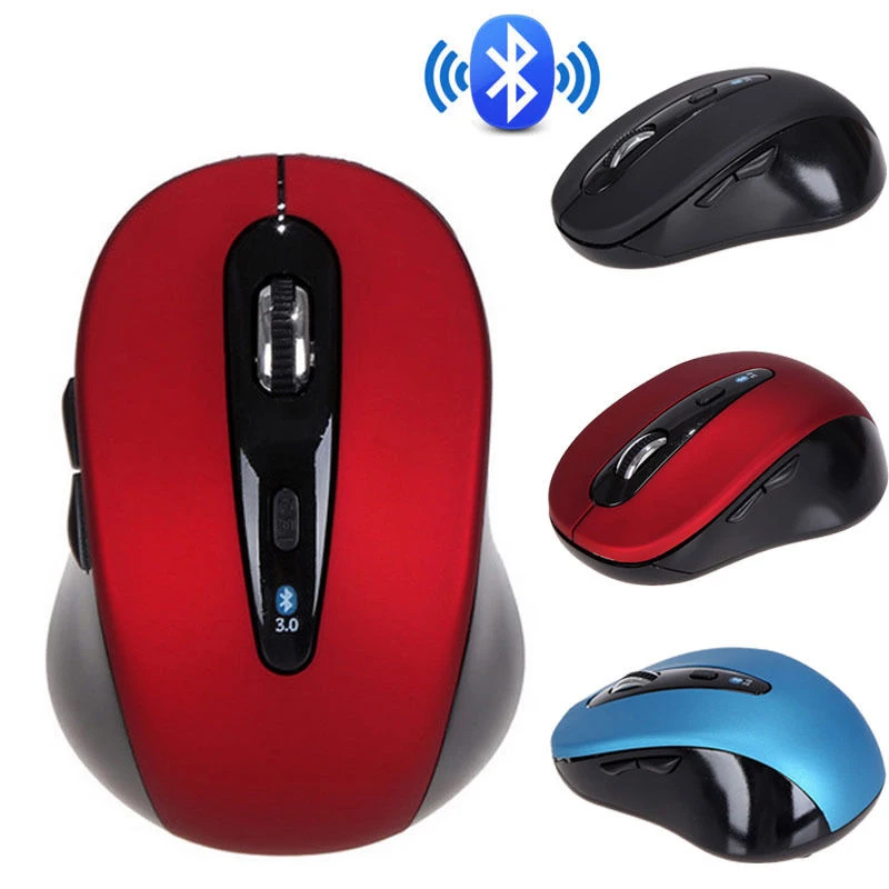 Bluetooth 3,0 оптическая игровая мышь Беспроводная мини-мышь Мыши 1600 dpi для ноутбука ноутбук красный низкое энергопотребление