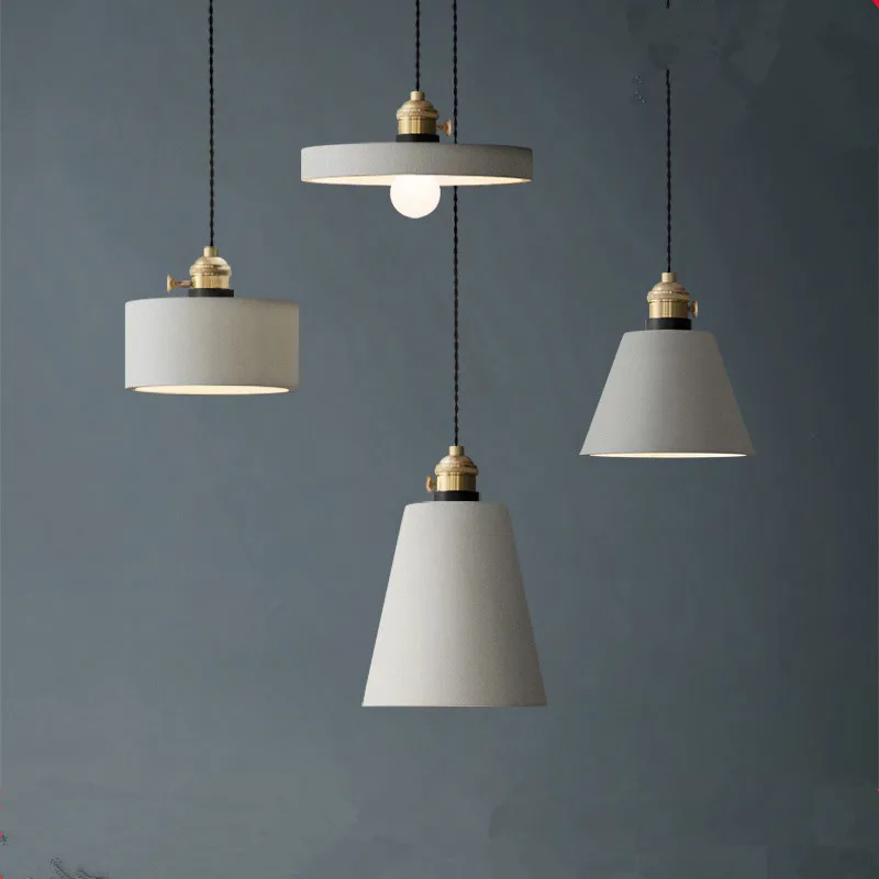 

Nordic Modern Cement Pendant Lamp Iron Pendant Light For Living Room Bar Bedroom Restaurant Lighting Decor Ing deco maison