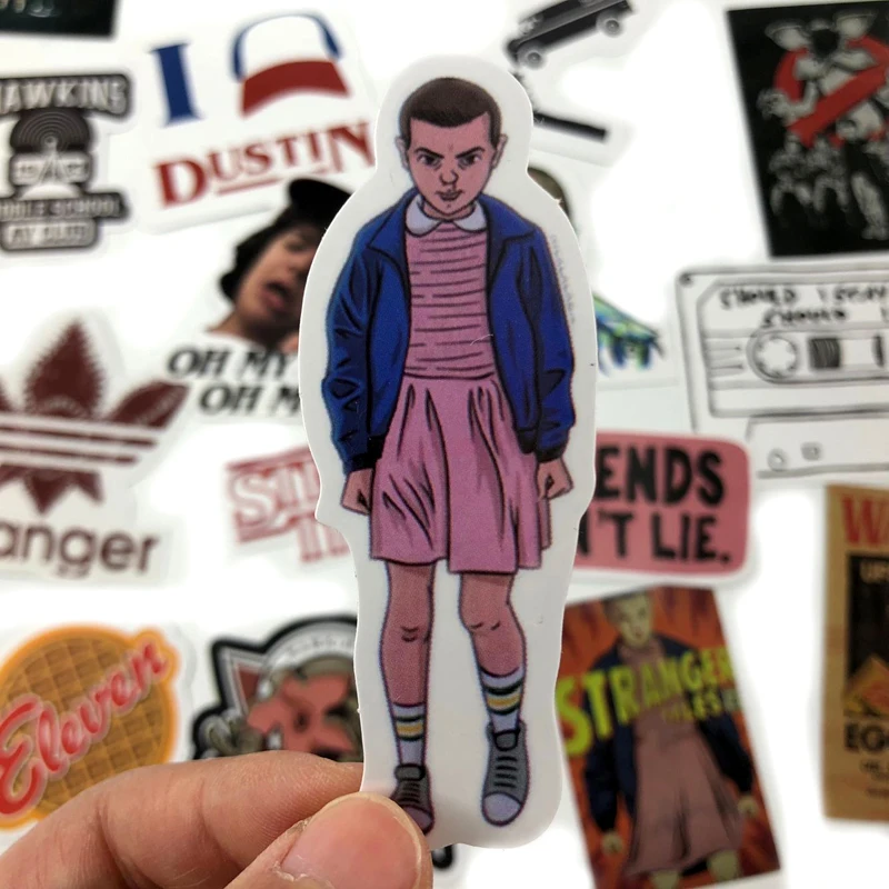 

19 Pcs/Set Stranger Things Sticker American Montauk for Laptop Luggage Car Notebook PVC Waterproof Graffiti Stickers Car Styling