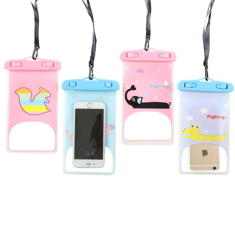 1 шт. водонепроницаемый мультяшный чехол для мобильного телефона iPhone Samsung кошелек