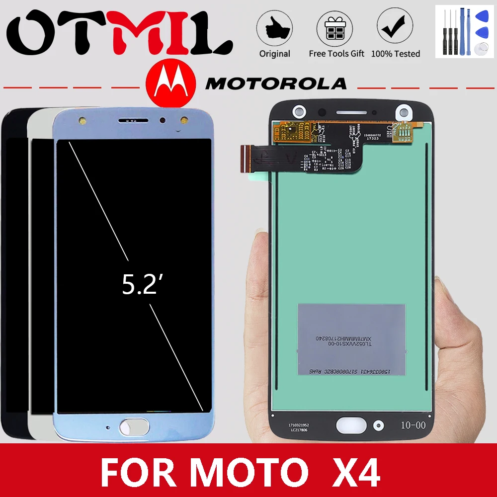 

Original 5.2" LCD For Motorola Moto X4 LCD Display Touch Screen Digitizer Assemble For MOTO X4 XT1900 XT1900-2 XT1900-6 Display