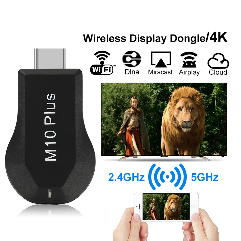 M10 Plus WiFi дисплей спутниковый ресивер HDMI 1080P tv DLNA Wecast