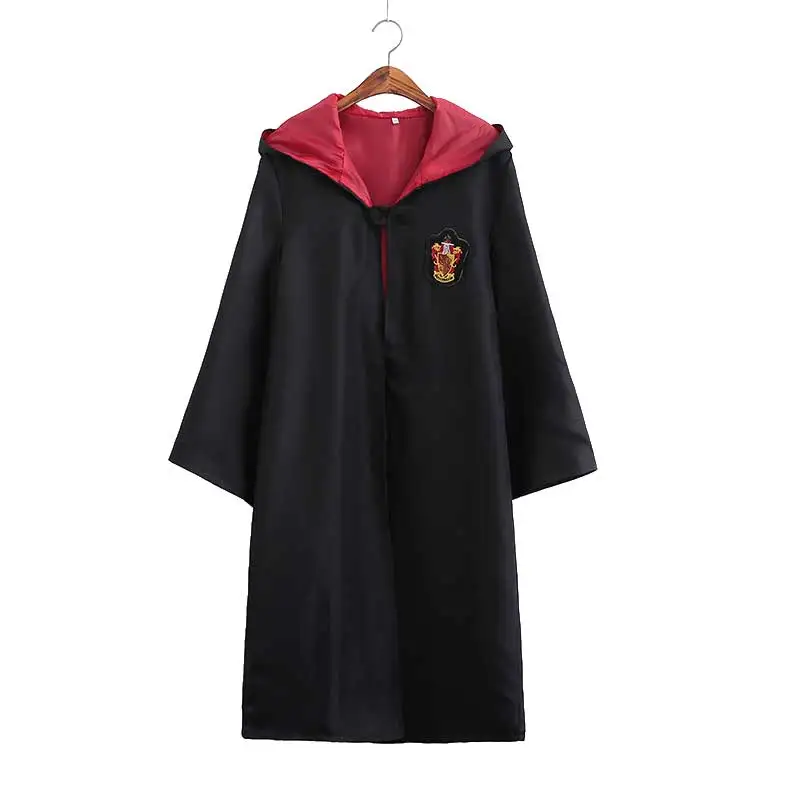 Детский Взрослый Костюм Ravenclaw Слизерин халат-Мантия Гриффиндора плащ Униформа дети женщины мужчины Хэллоуин Косплей Костюм